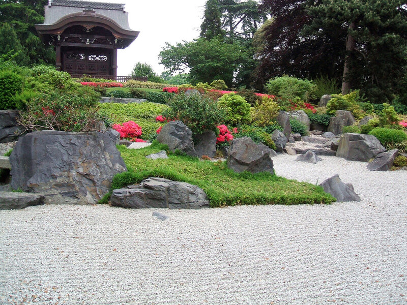 Japanese Garden with Pagoda — Green