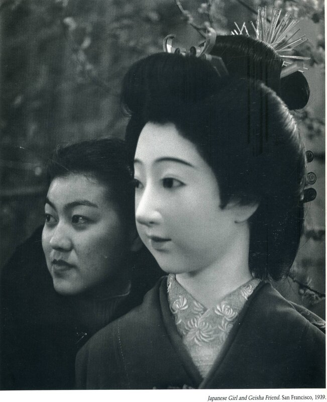 Japanese Girl and Geisha Friend