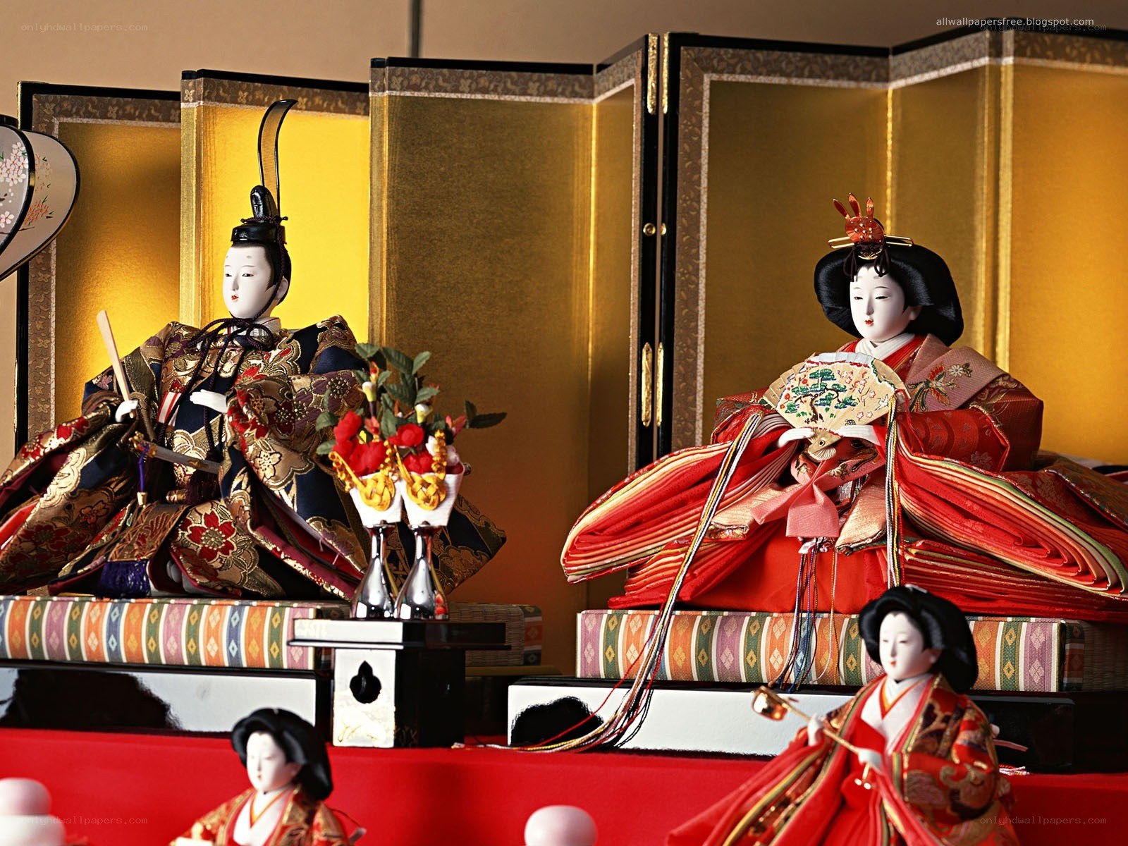 Japanese Hina Dolls Display