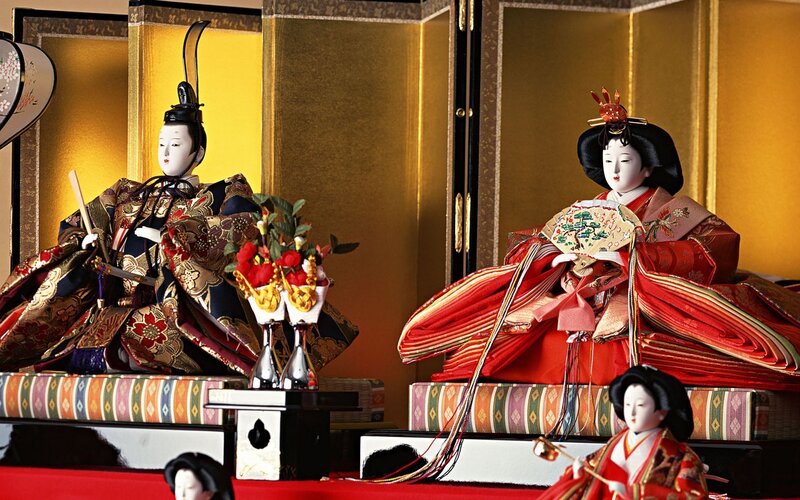 Japanese Hina Dolls — Gold