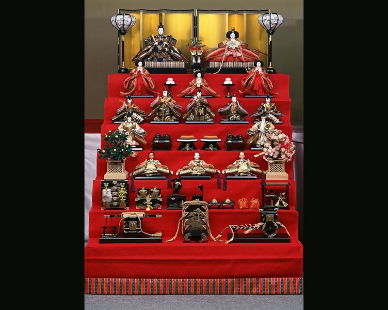 Japanese Hina Matsuri doll display