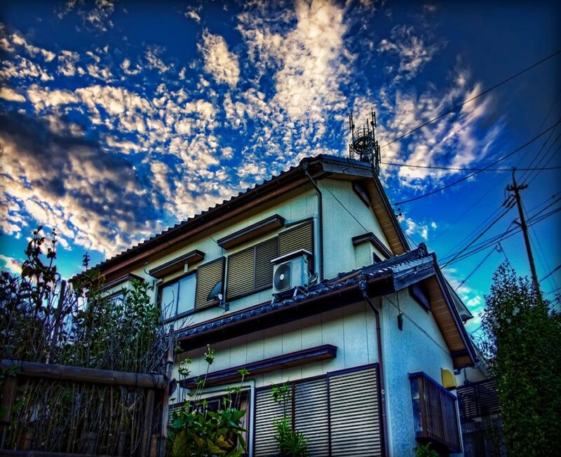 Japanese House with Sky