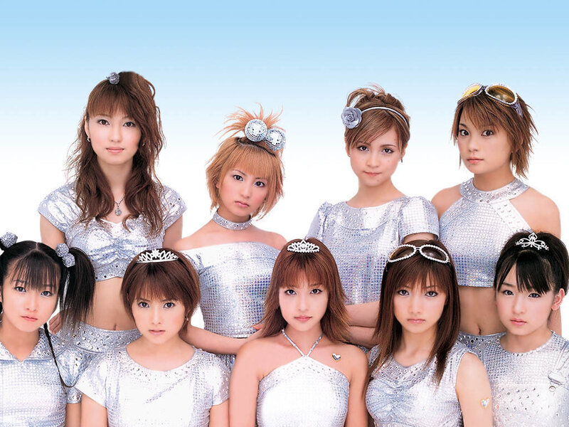Japanese idol group in silver outfits
