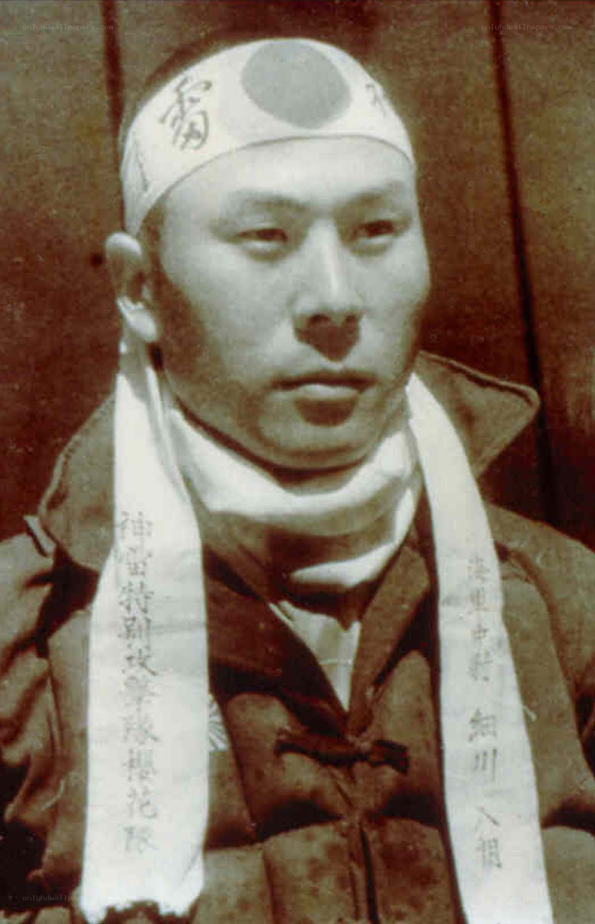 Japanese kamikaze pilot portrait