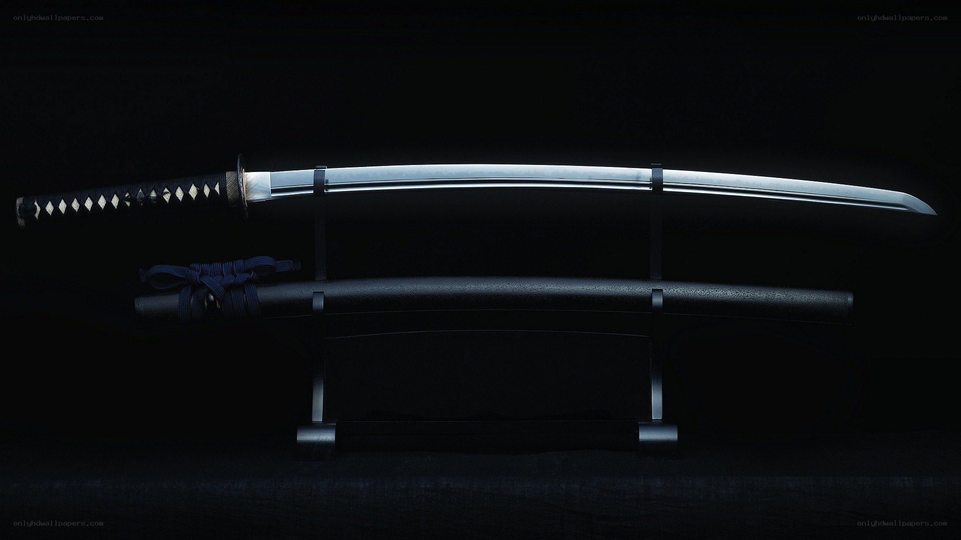 Japanese katana on display