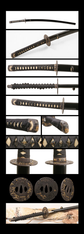 Japanese katana sword details