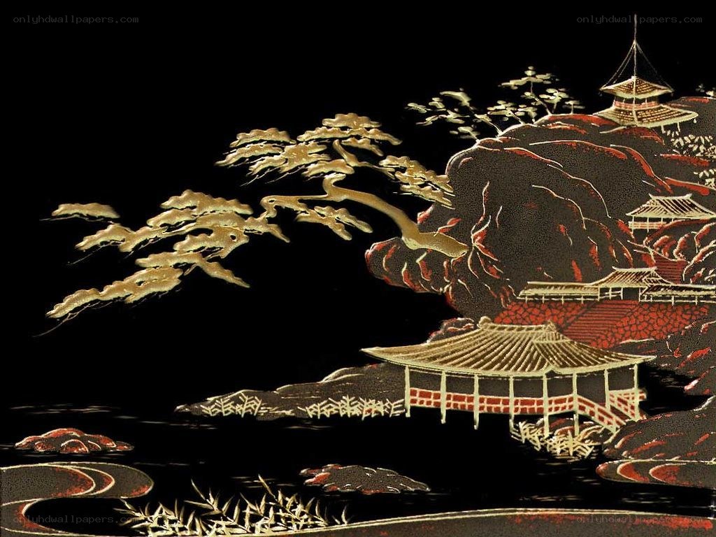 Japanese landscape painting