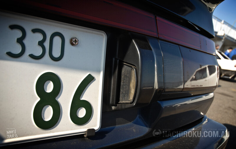 Japanese license plate on car