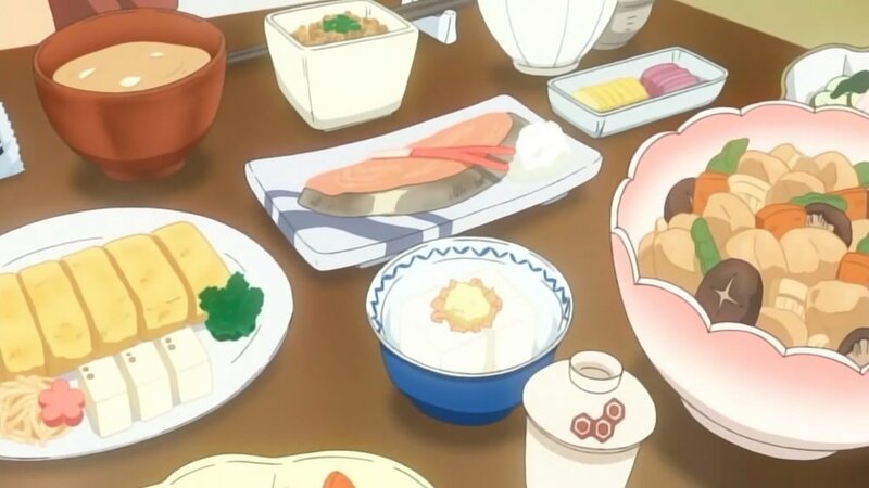 Japanese Meal on Table — Brown, Calm