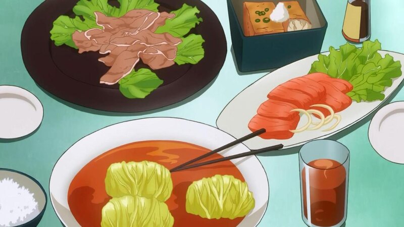 Japanese Meal on Table