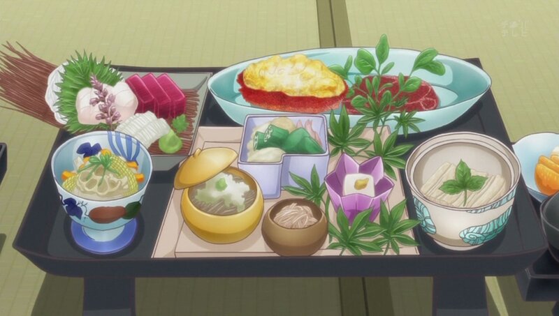 Japanese Meal on Tray — Green