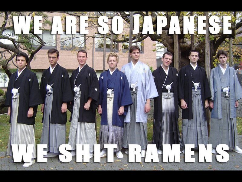 Japanese men in traditional clothing