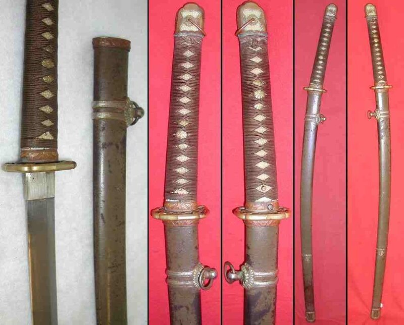 Japanese military sword and scabbard