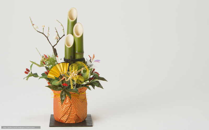 Japanese New Year floral arrangement