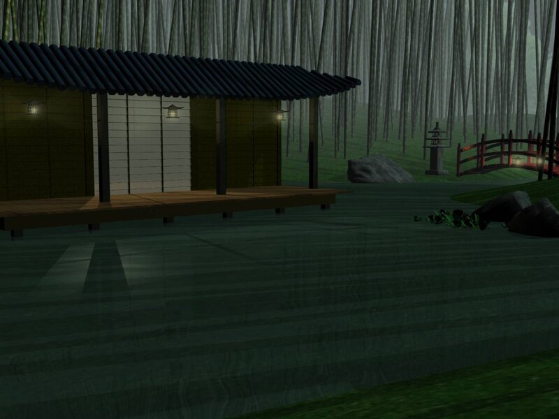 Japanese Pavilion in Forest