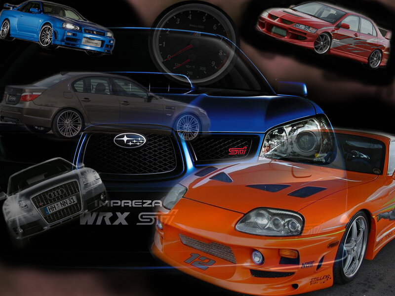 Japanese performance cars collage