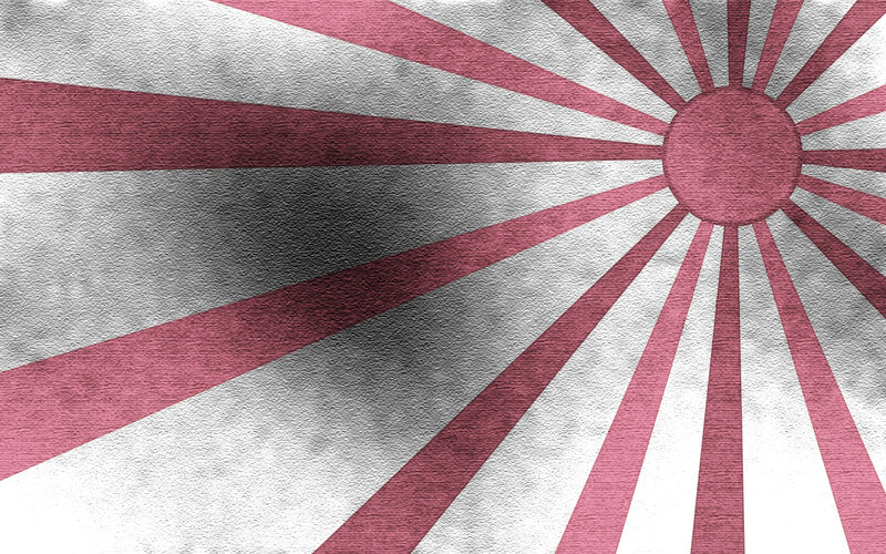 Japanese rising sun flag