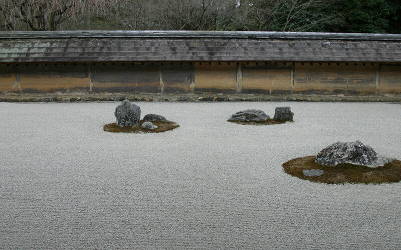 Japanese Rock Garden — Gray
