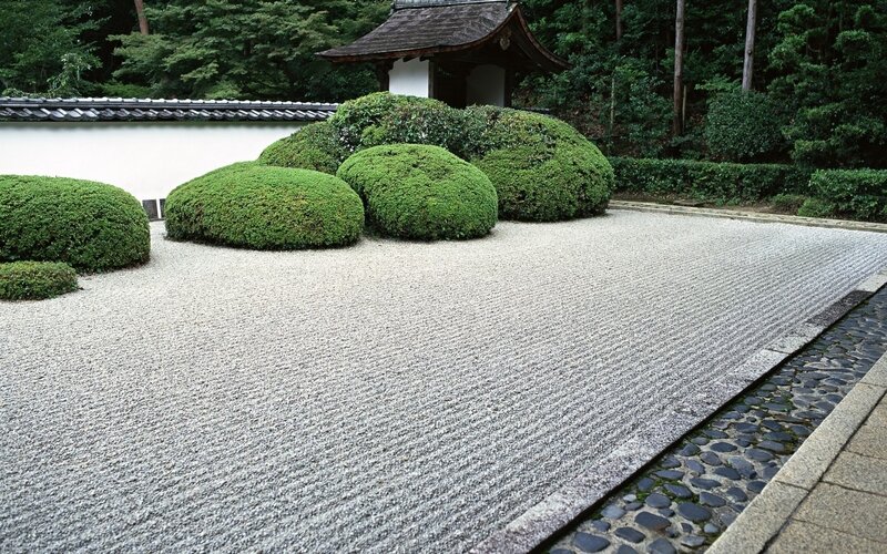 Japanese Rock Garden — Green