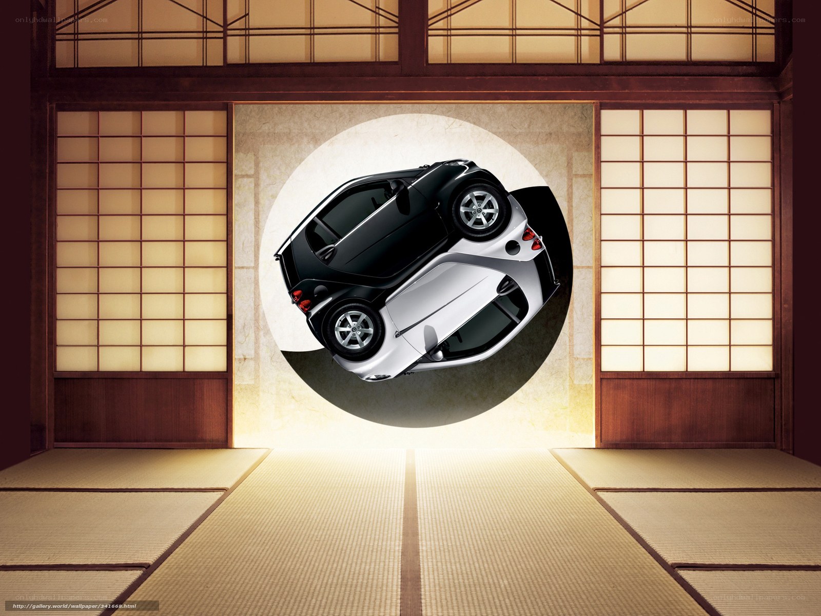 Japanese room with car art