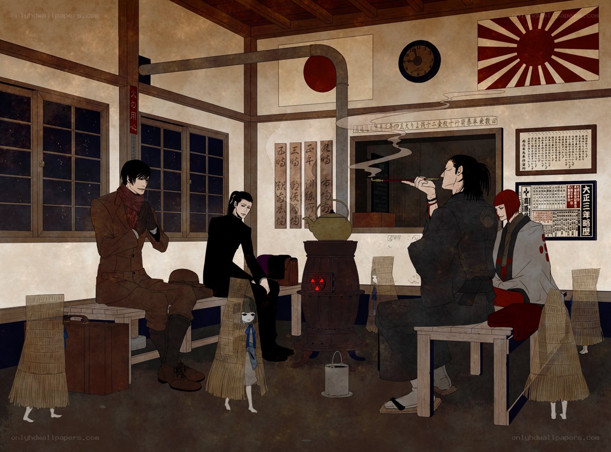 Japanese room with figures