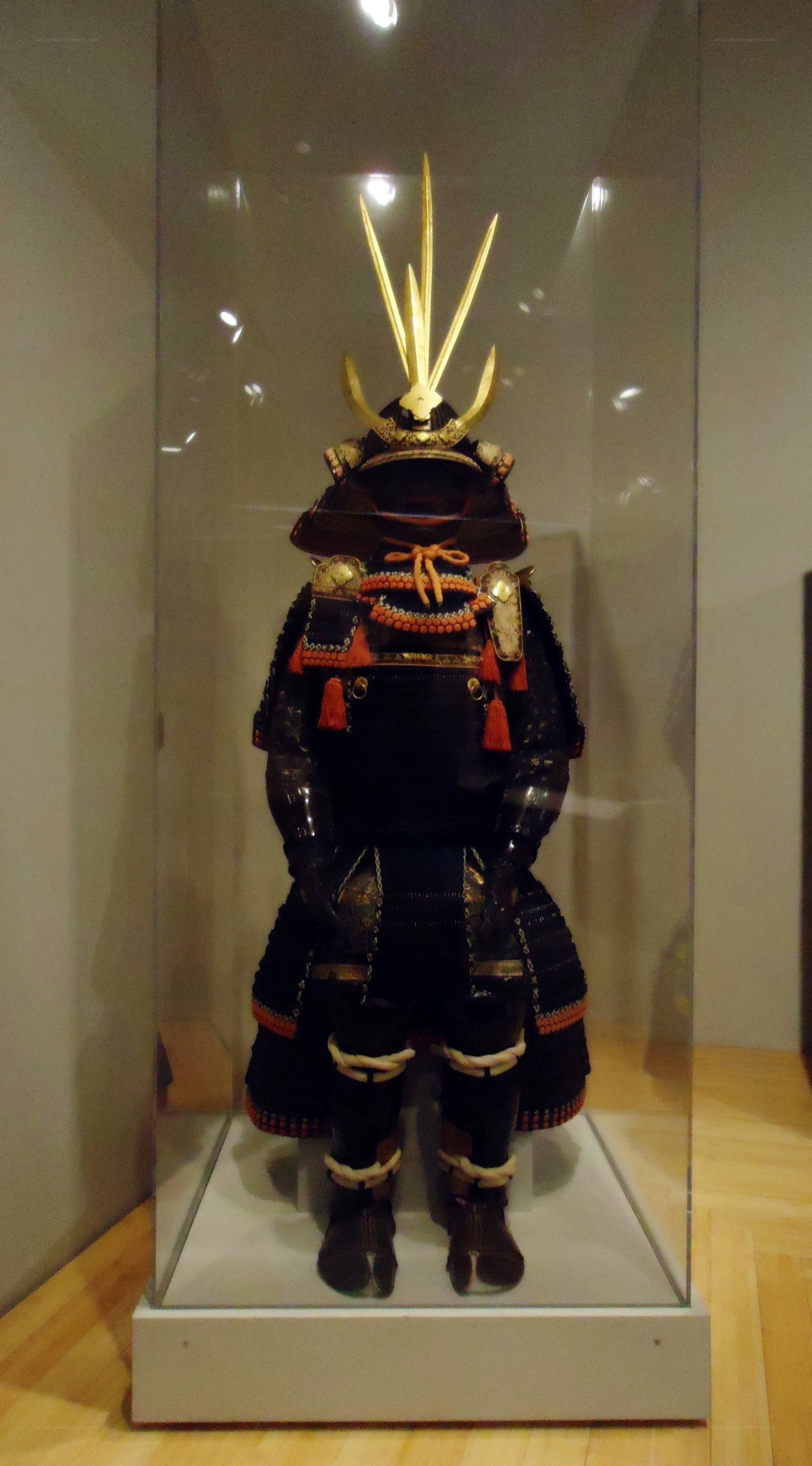 Japanese samurai armor display