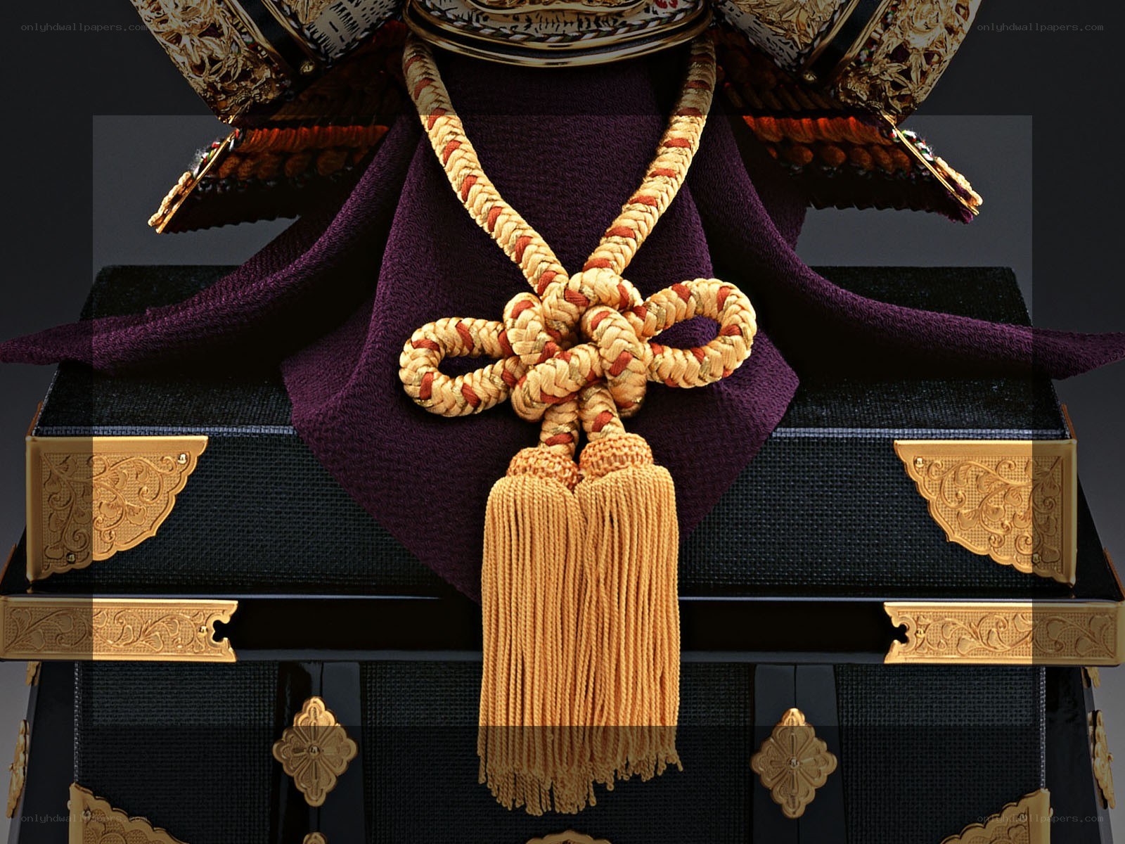 Japanese samurai armor display
