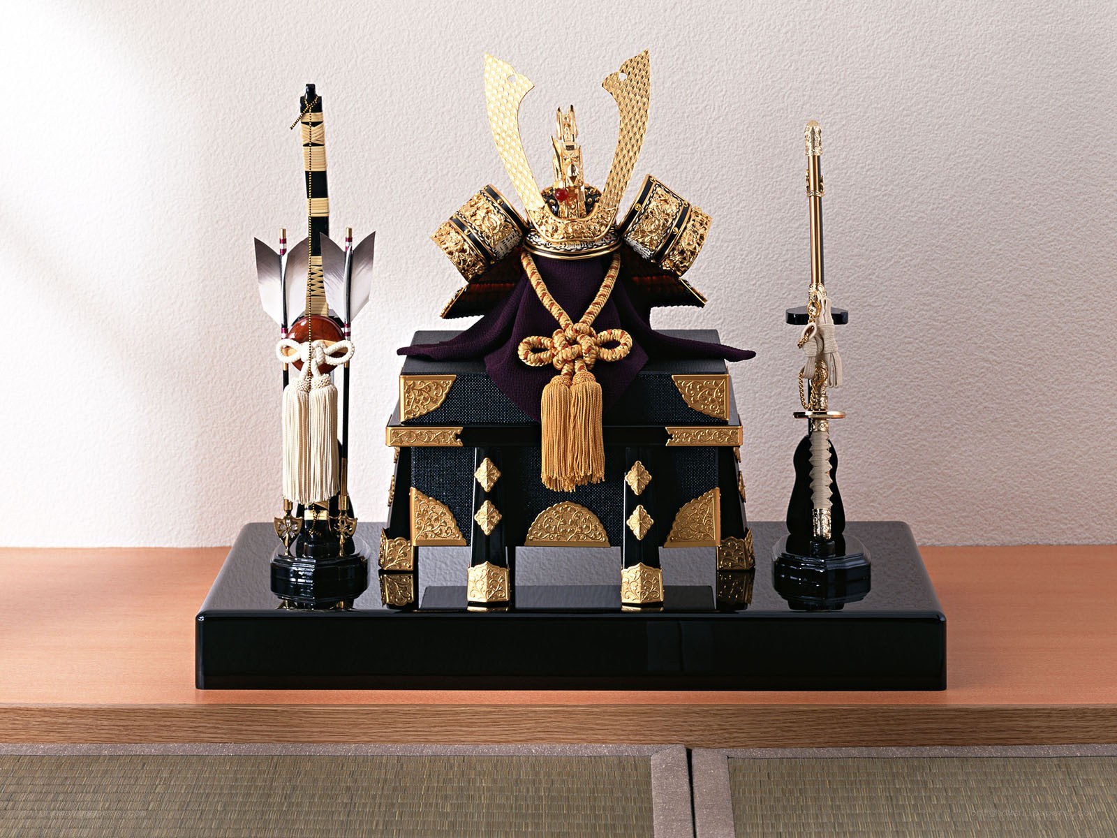 Japanese samurai armor display