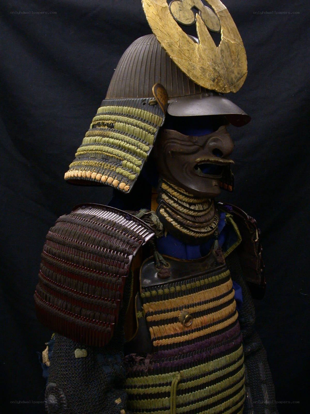 Japanese samurai armor display