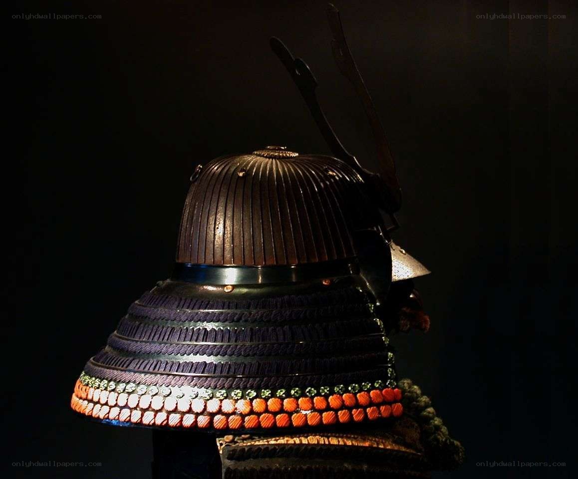 Japanese samurai helmet
