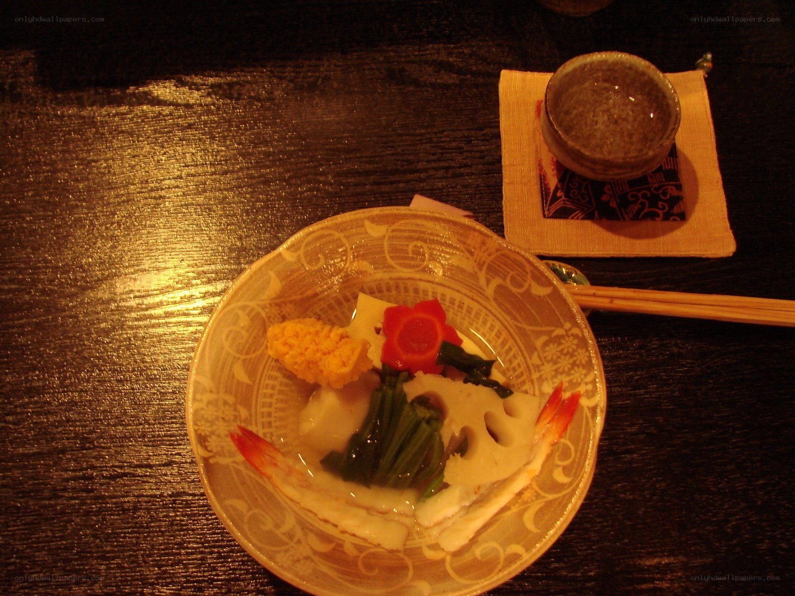 Japanese soup with vegetables