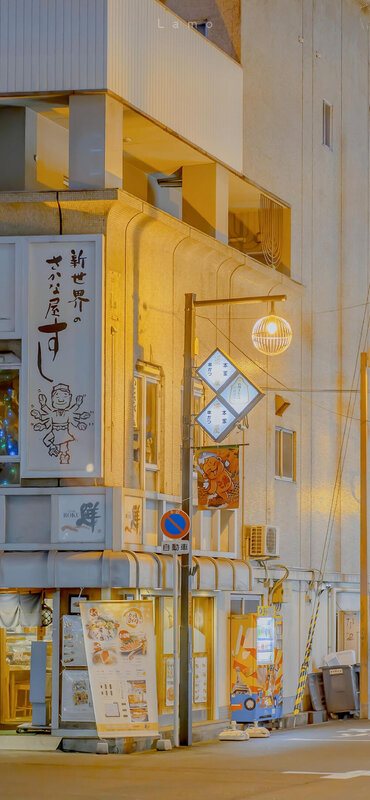 Japanese Street at Night