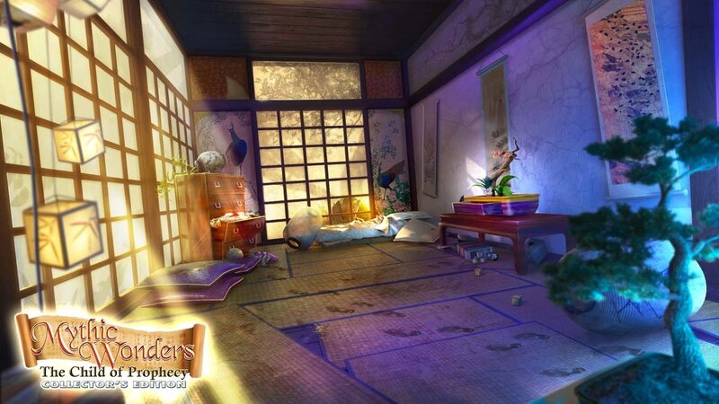Japanese-style Room Interior — Purple