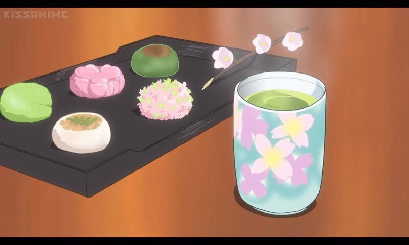 Japanese Sweets and Tea — Brown