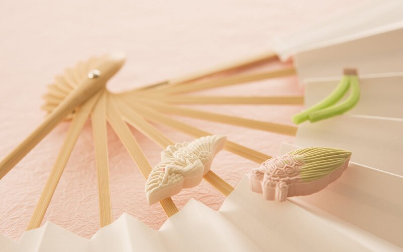 Japanese Sweets on Fan
