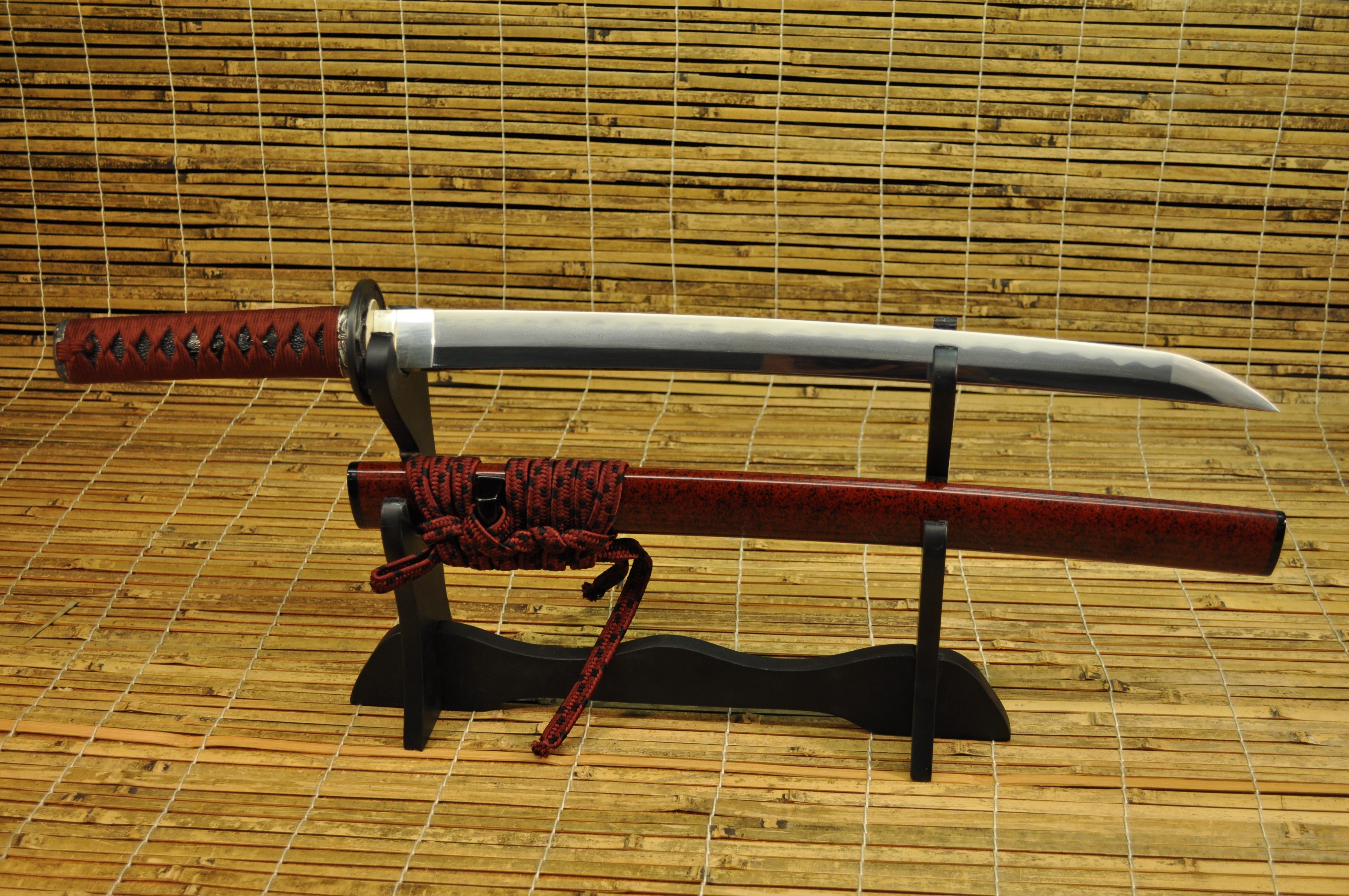 Japanese sword on display