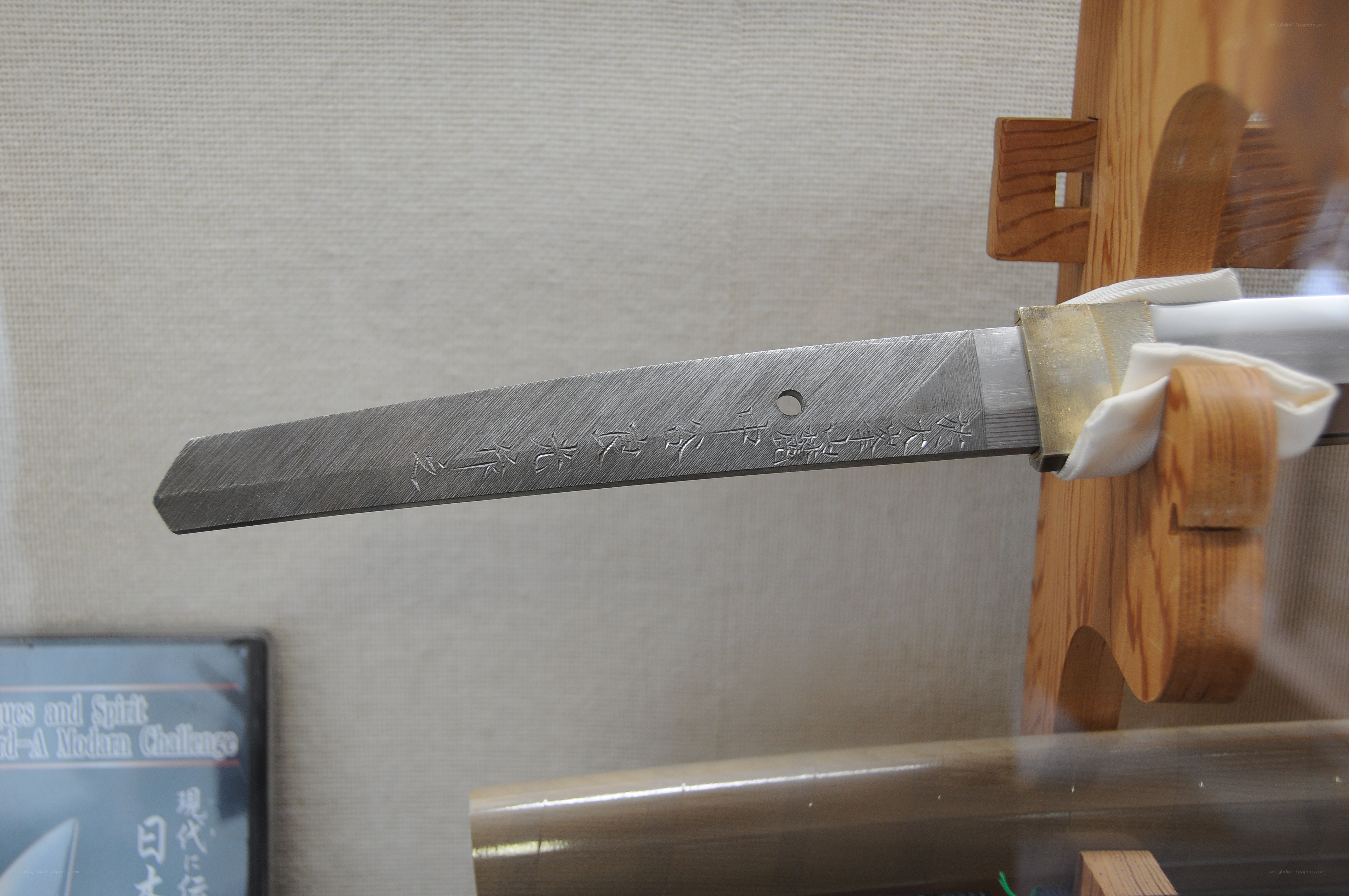 Japanese sword with inscriptions