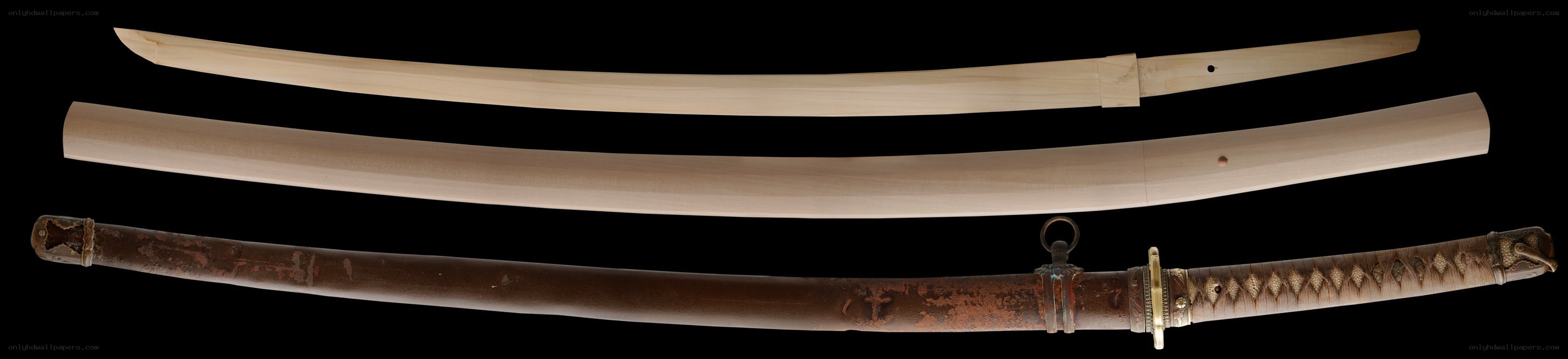 Japanese sword with scabbard