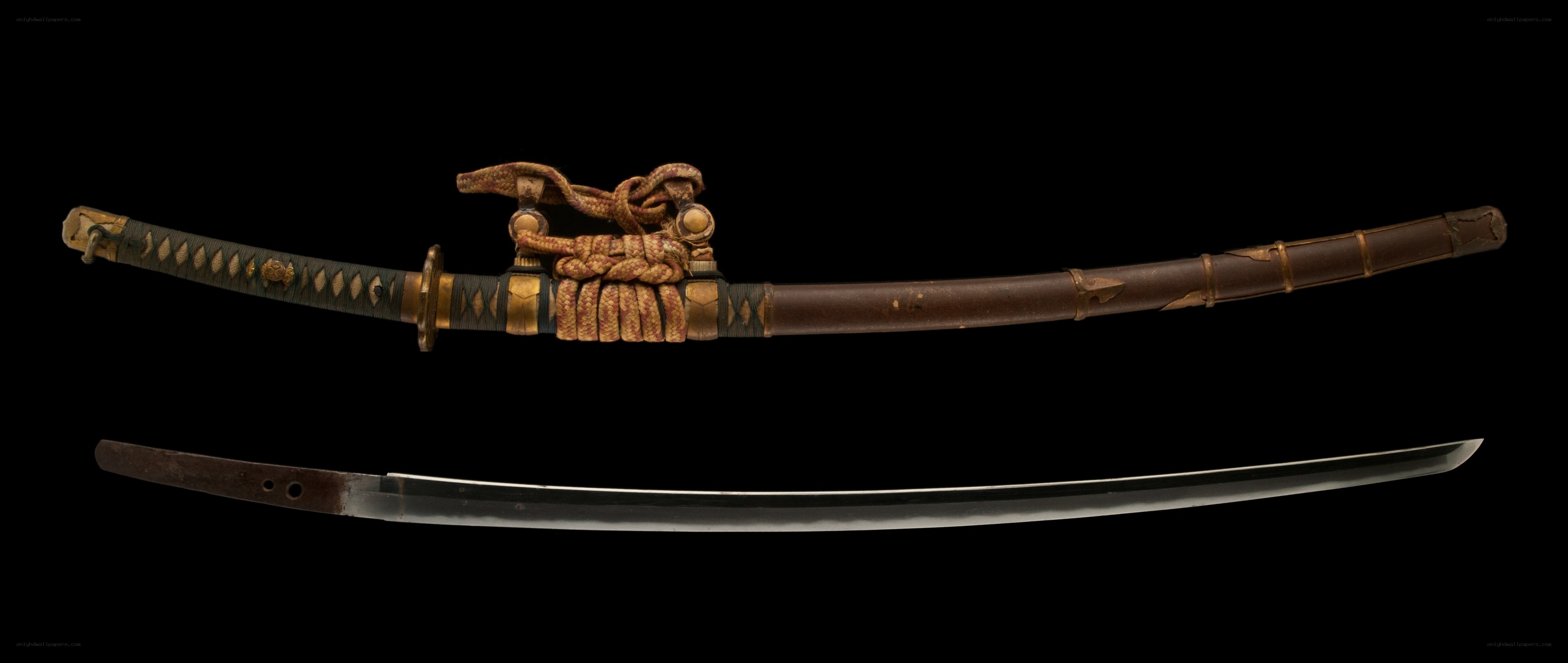 Japanese sword with scabbard