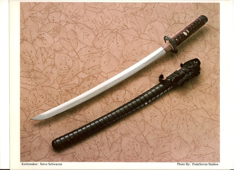 Japanese sword with scabbard