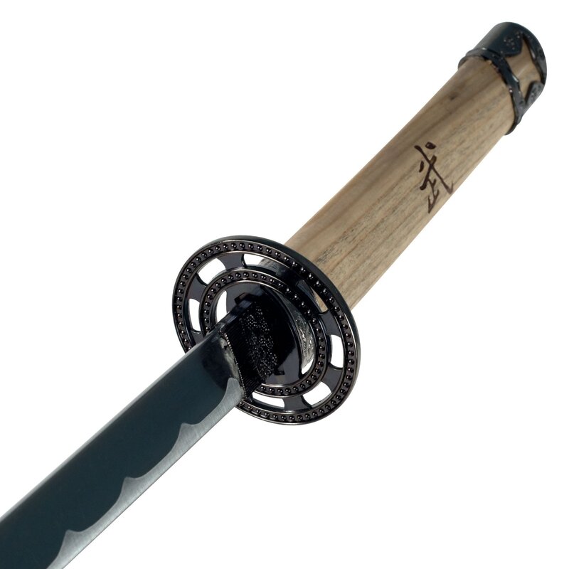 Japanese sword with wooden handle