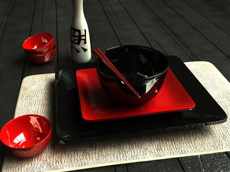 Japanese table setting
