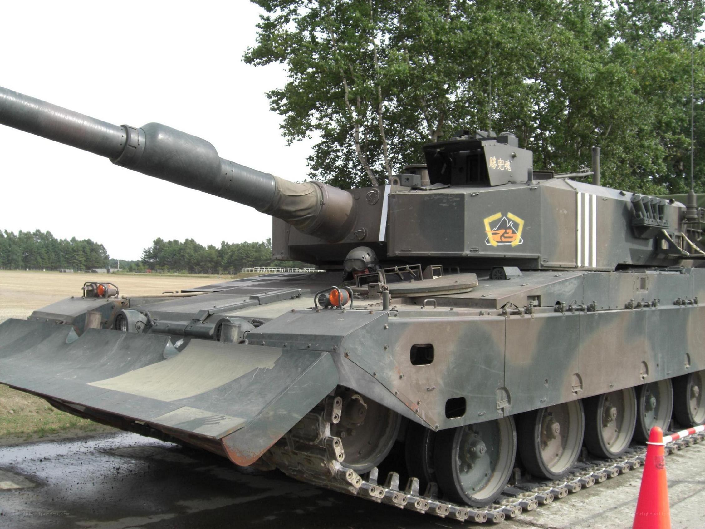 Japanese tank on display