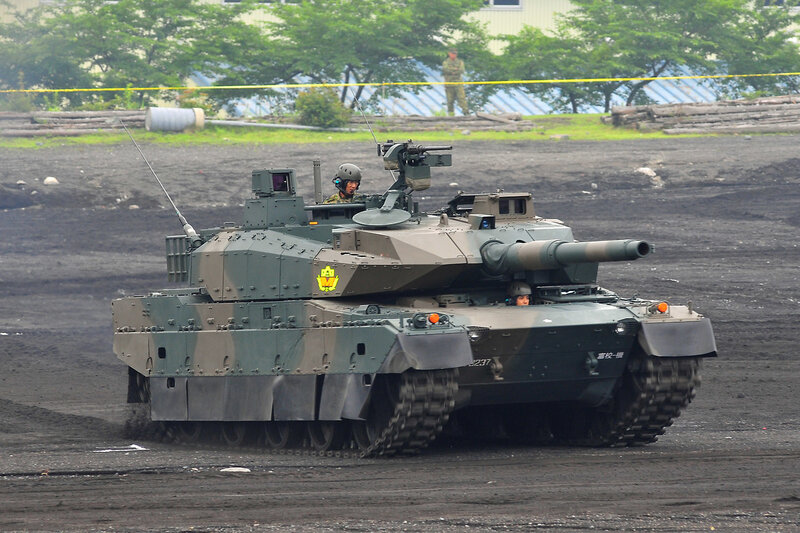 Japanese tank on display
