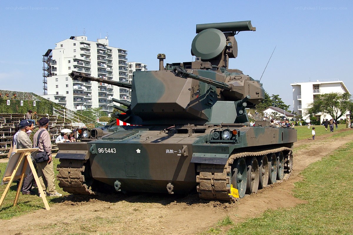 Japanese tank on display