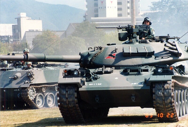 Japanese tanks in formation