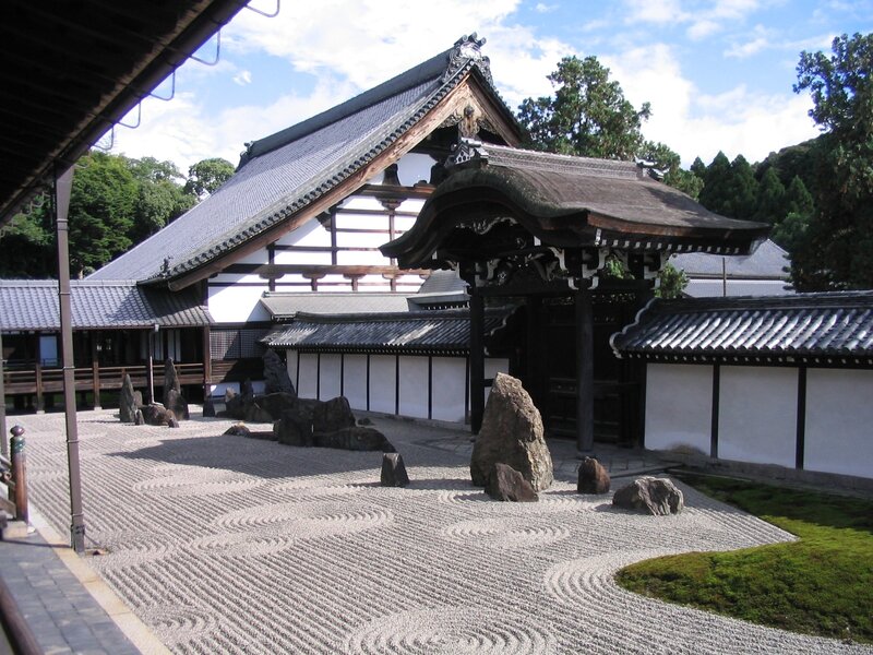 Japanese Temple Garden — Gray
