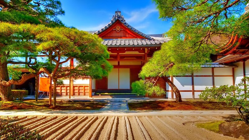 Japanese Temple Garden — Green
