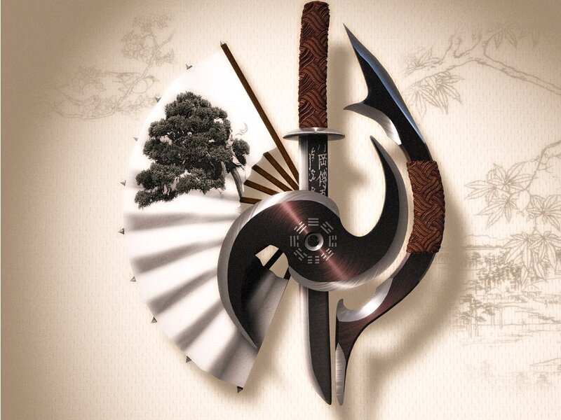 Japanese weapons and fan art