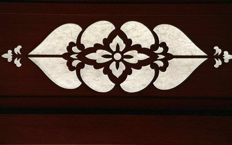 Japanese wooden carving design